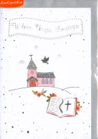 Pamiątka W Dniu Chrztu Świętego Kartka Różowa Pr-048