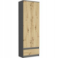 Szafa regał biurowy książki 60cm B-4 ANTRACYT MIX ARTISAN