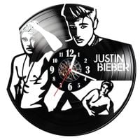 Zegar ścienny z płyty winylowej Justin Bieber 459.14