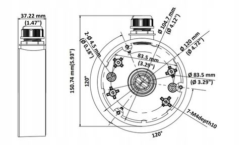 Uchwyt Puszka Hikvision DS-1280ZJ-DM46 na Arena.pl