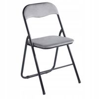 krzesło biurowe rozkładane szare materiałowe do biura pokoju furnitex