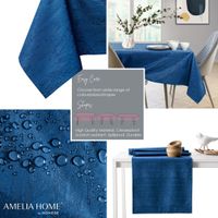 Obrus Plamoodporny  VESTA 155x400 Indygo AmeliaHome
