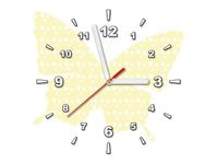 30X30CM ZEGAR MOTYLEK GWIAZDKI OBRAZ DREWNO