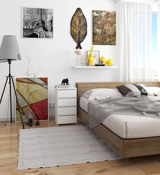 Komoda CL4 40 cm 4 szuflady - biała zdjęcie 4