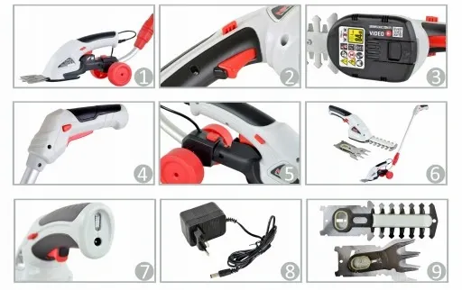 NOŻYCE DO TRAWY KRZEWÓW NAC TA36H-JN AKU Z RĄCZKĄ zdjęcie 7