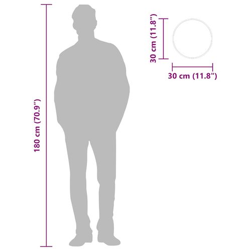 Lustro ścienne, czarne, Ø 30 cm, okrągłe na Arena.pl