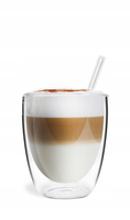 VIALLI 6 SZKLANKI TERMICZNE VITA KAWY LATTE HERBATY SOKU SZKLANE SŁOMKI