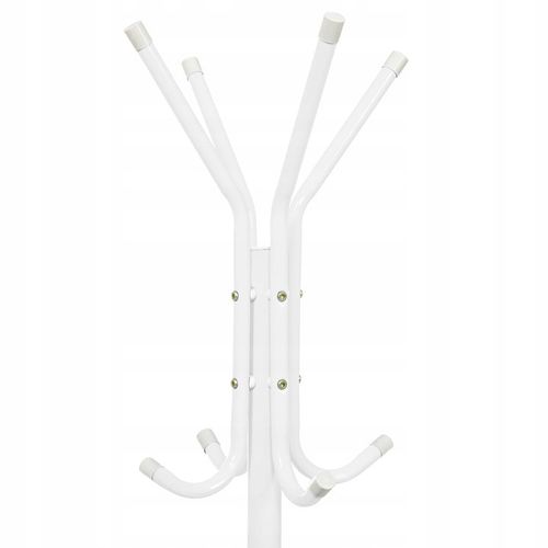 WIESZAK PODŁOGOWY STOJĄCY NA UBRANIA STOJAK METALOWY STABILNY BIALY na Arena.pl