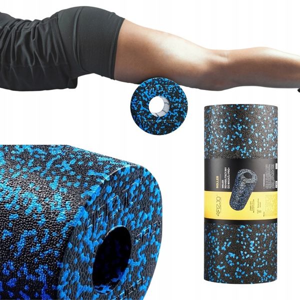 ROLLER WAŁEK DO MASAŻU ĆWICZEŃ PRO+ 33cm niebieski zdjęcie 1