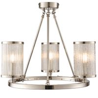Potrójna lampa wisząca Easton 76261 Endon tuby szklane nikiel