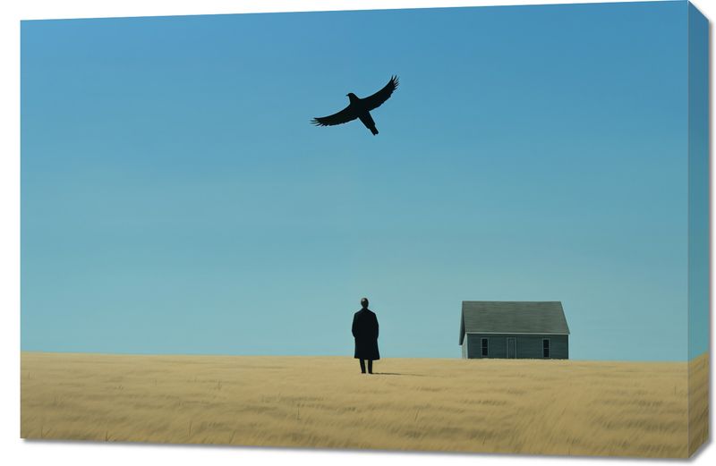 Obraz 90x60cm Samotny i Wolny zdjęcie 1