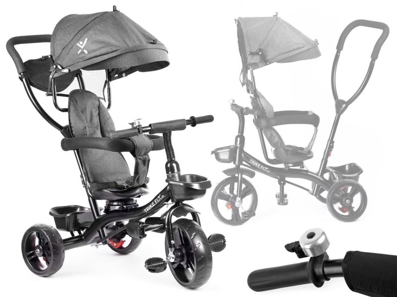 Rowerek trójkołowy Trike Fix Lite szary zdjęcie 1