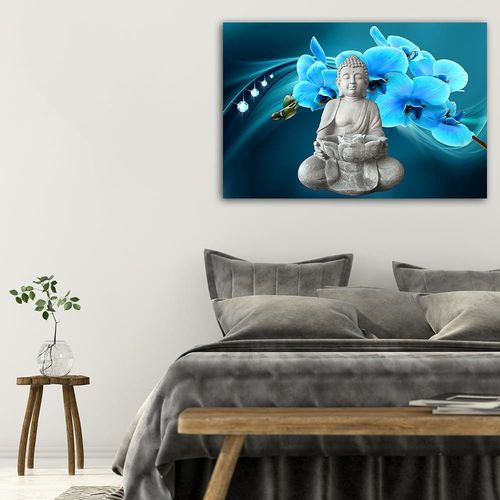 Deco Panel, Budda z orchideami 2 90x60 na Arena.pl