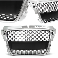 PIĘKNY  Grill Atrapa Do AUDI A3 8P Od 2008 Do 2012 RS-TYPE SILVER Black