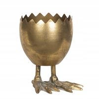 Osłonka 13 cm metal żółty