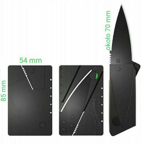 Karta nóż rozkładany survival card scyzoryk grzyby ukryty malutki nożyk hit na Arena.pl