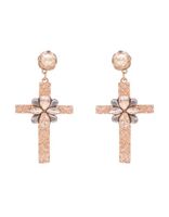 kolczyki krzyże z cyrkoniami