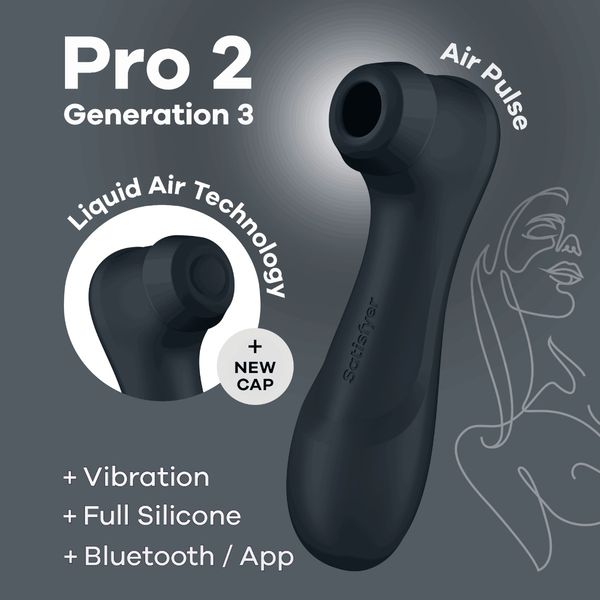 Satisfyer Pro 2 Generation 3 Connect App Black zdjęcie 5