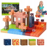 KOSTKI KONSTRUKCYJNE MAGNETYCZNE DLA DZIECI WYSOKA JAKOŚĆ 100 SZT