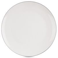Talerz Obiadowy Płytki Płaski Duży na Obiad Danie Porcelanowy Biały 27 cm