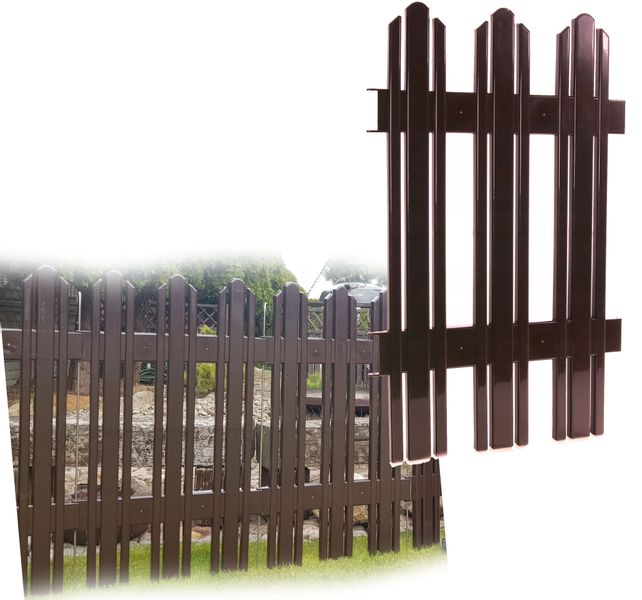 POLSKI MEGA PŁOTEK z PCV Wys 81cm BRĄZOWY, 1 panel zdjęcie 1