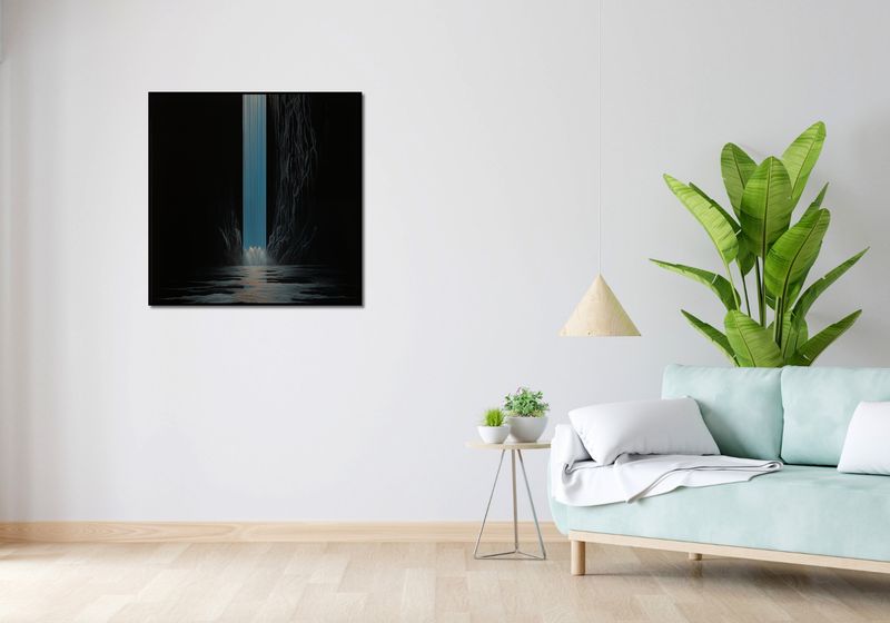 Plakat 80x80cm Wodospad Światła zdjęcie 4