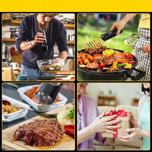 USB ŁADOWANIE ELEKTRYCZNY MŁYNKÓW DO SOLI I PIEPRZU, 2X MŁYNEK DO PRZYPRAW na Arena.pl