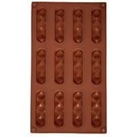Forma do ciastek i pralin silikonowa brązowa 29,5x17x1,5 cm