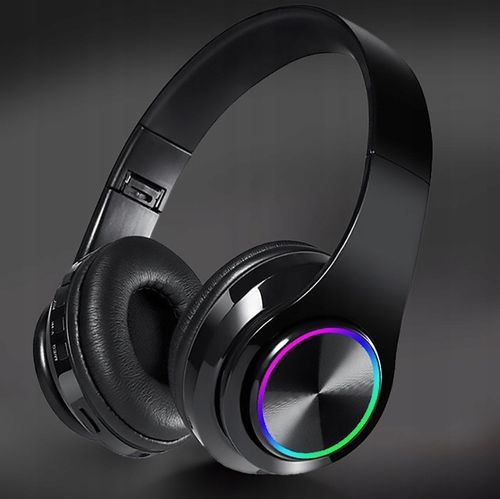 SŁUCHAWKI BEZPRZEWODOWE NAUSZNE BLUETOOTH 5.0 Z MIKROFONEM RGB DLA DZIECKA na Arena.pl