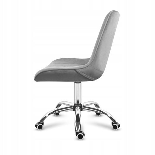 Fotel biurowy obrotowy MARK ADLER szary welurowy tapicerowany do na Arena.pl