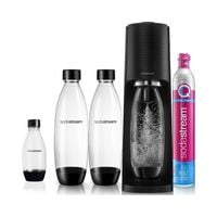 Saturator do wody gazowanej SodaStream Terra czarny + 3 butelki + gaz