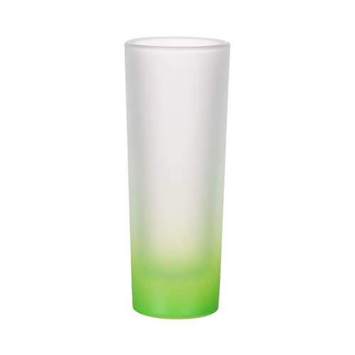 Kieliszek 90 ml szroniony do sublimacji - zielony gradient zdjęcie 1