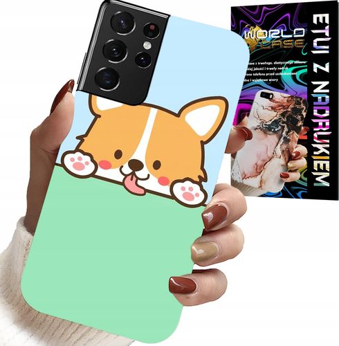 ETUI DO SAMSUNG GALAXY S21 Ultra - SŁODKI PIESEK WZORY Z BAJEK POKROWIEC na Arena.pl