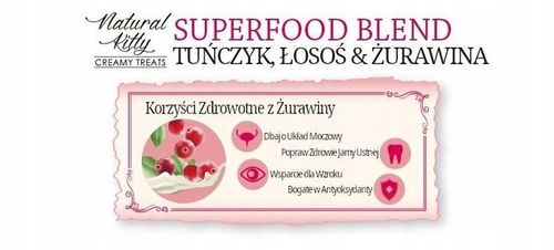 Natural Kitty Premium Tuńczyk, łosoś & żurawina x 6 na Arena.pl
