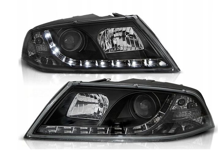 REFLEKTORY LAMPY Do SKODA OCTAVIA II 2 OD 2004 DO 2008 R H7 DAYLIGHT BLACK zdjęcie 2