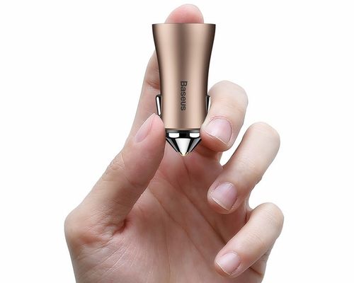 Ładowarka Samochodowa 2xUSB Baseus FastCharge 2.4A czerwony na Arena.pl