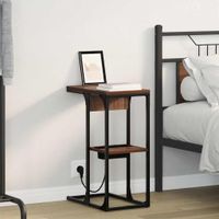 Stolik nocny Brązowy dąb 41.5 x 26 x 60.5 cm