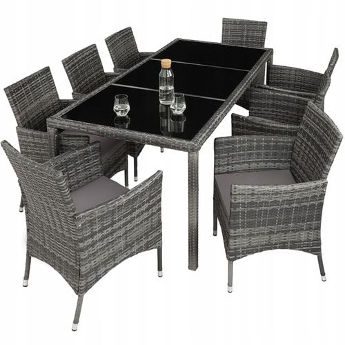 Meble ogrodowe technorattan 8+1+pokrowiec na Arena.pl