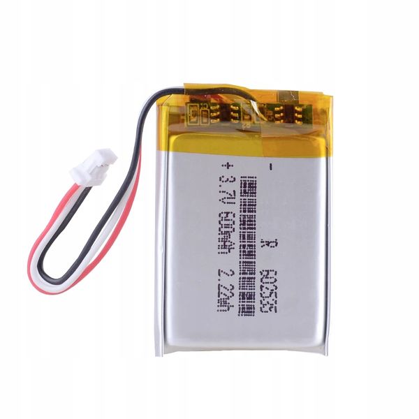 Akumulator Li-Poly 600mAh 3.7V NTC JST 602535 zdjęcie 1