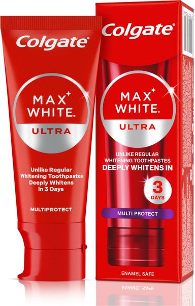 COLGATE MAX WHITE ULTRA MULTIPROTECT PASTA DO ZĘBÓW WYBIELAJĄCA 50 ML zdjęcie 1
