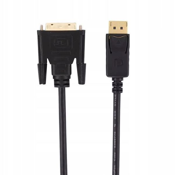 KABEL KONWERTER DISPLAYPORT DP - DVI FULLHD 1,8M zdjęcie 6