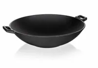 PATELNIA ŻELIWNA WOK Garnek duża ciężka 36,5 cm