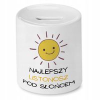 Skarbonka Dla Listonosza Najlepszy Pod Słońcem Z Nadrukiem Ze Zdjęciem