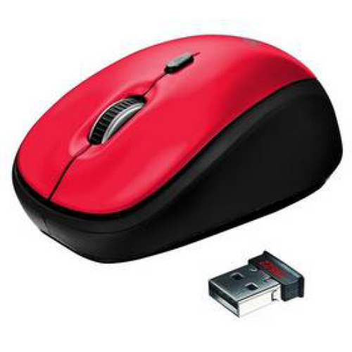 Mysz Trust Yvi Wireless (19522) Czerwona na Arena.pl