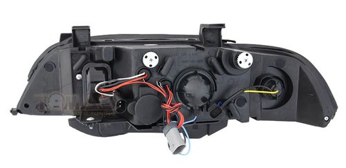 Reflektory lampy przednie BMW E39 black ringi na Arena.pl