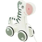 DLA DZIECI  ZEBRA DO CIĄGNIĘCIA DREWNIANA