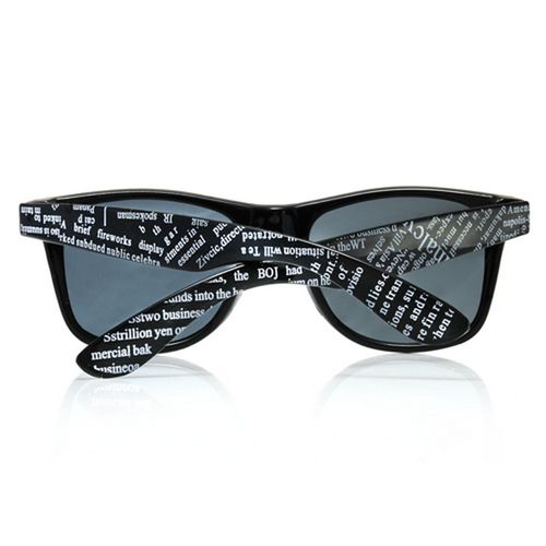 Okulary wayfarery NERDY kujonki - NEWSPAPER czarne na Arena.pl