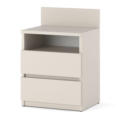 Szafka nocna duża stolik nocny pojemna do sypialni 2 szuflady kaszmir na Arena.pl