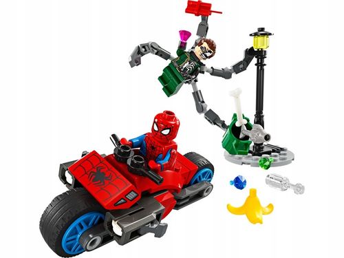 LEGO MARVEL 76275 POŚCIG NA MOTOCYKLU SPIDER MAN VS DOC OCK zestaw klocków na Arena.pl