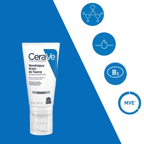 Cerave krem nawilżający SPF 50 na dzień 52 ml na Arena.pl